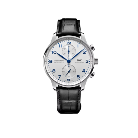 30위 IWC 아이더블유씨 포르투기즈 크로노그래프 화이트 다이얼 오토매틱 무브먼트 스크래치 방지 사파이어 크리스탈 글라스 최고급 옵션 iwc0211