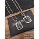 CHROME HEARTS 크롬하츠 남녀공용 925실버 십자펜던트 목걸이 65cm