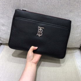 BURBERRY 버버리 TB 레더 클러치백 BURB0401 2COLOR