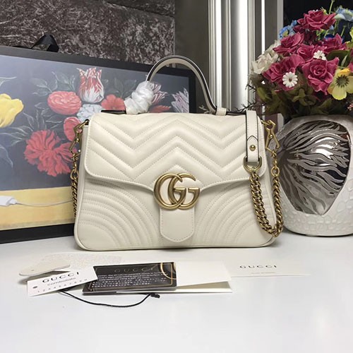 GUCCI 구찌 GG마몽 마틀라세 탑 핸들 신상 498110
