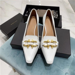BOTTEGA VENETA 보테가베네타  키튼 힐 송치 가죽 로퍼 굽높이4.5CM  BV90610-6 2020/신상