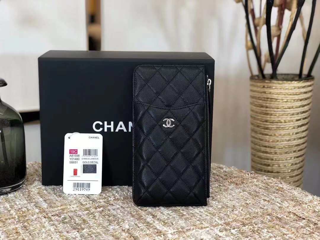 CHANEL 샤넬 캐비어 카드 지갑 (금장/은장)
