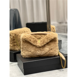 SAINT LAURENT 생로랑 루퍼백 토끼털 Y577476