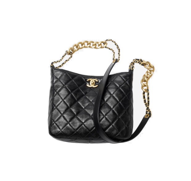 CHANEL 샤넬 스몰 로고 캐비어 호보백 AS3223 4COLOR
