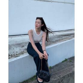 [배우 차정원] SAINT LAURENT 생로랑 블랙 니키백 ysl316x