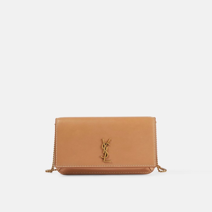 SAINT LAURENT 생로랑 모노그램 체인 폰 홀더