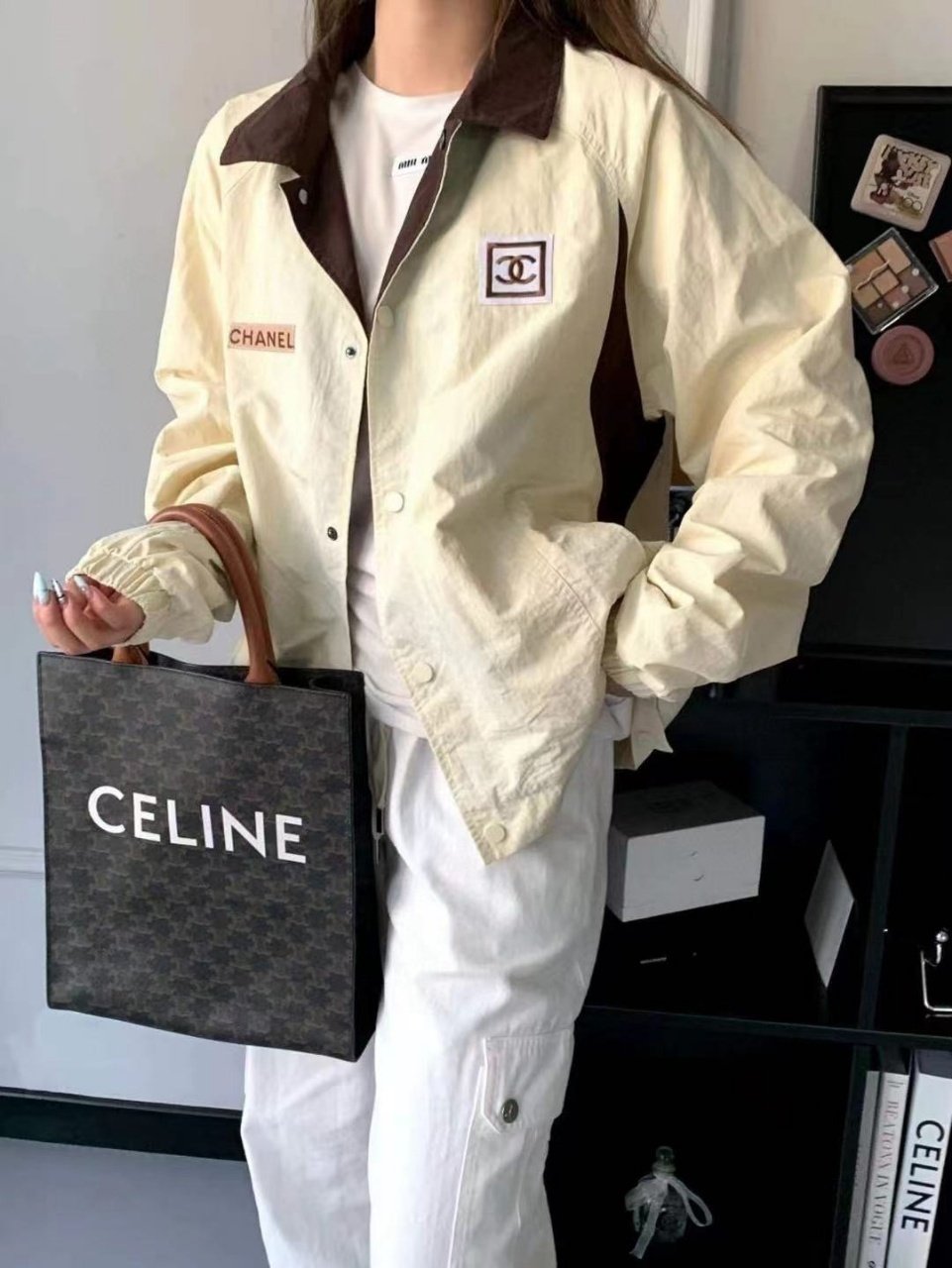 CHANEL 샤넬 바람막이 자켓