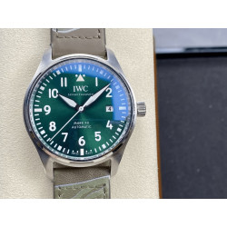 IWC 아이더블유씨 빅 파일럿 마크 20 레이싱그린 그레이스트랩