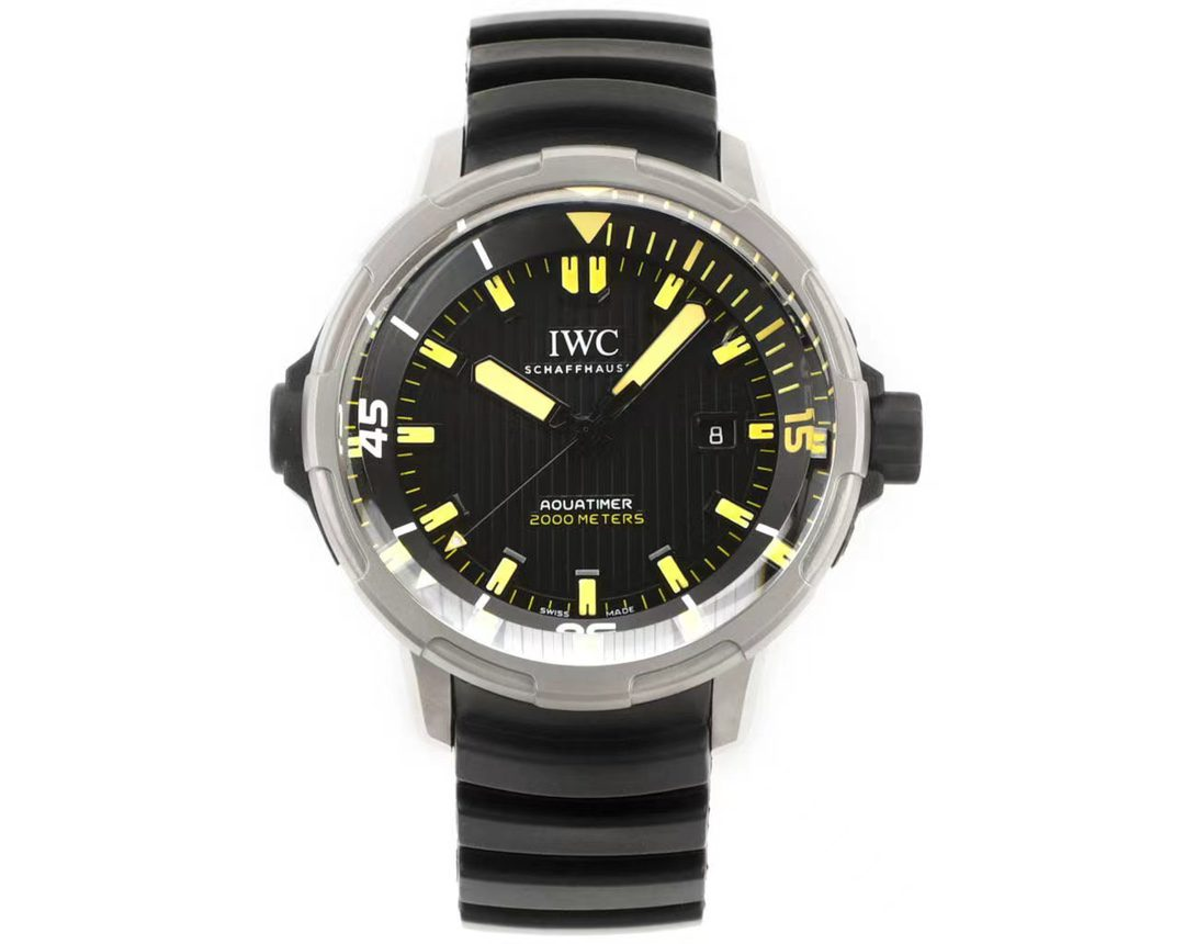 IWC 아이더블유씨 아쿠아타이머 티타늄 블랙/옐로우 다이얼