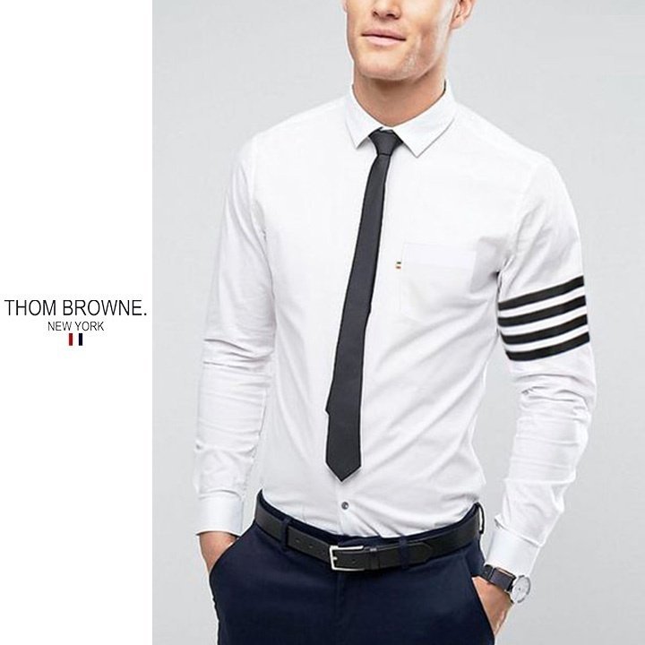 THOM BROWNE 톰브라운 사선 프리미엄 셔츠 2COLOR