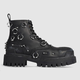 BALENCIAGA 발렌시아가 여성용 부츠 트랙터 콤뱃 부츠 763495