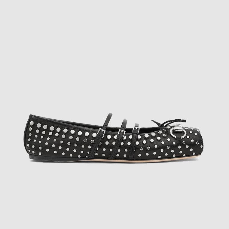 GUCCI 구찌 여성용 홀스빗 플랫 슈즈 814317