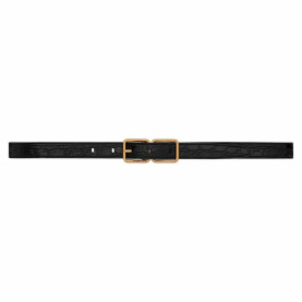SAINT LAURENT 생로랑 크로커다일 엠보 가죽 더블 버클 협벨트 732557 (20mm)