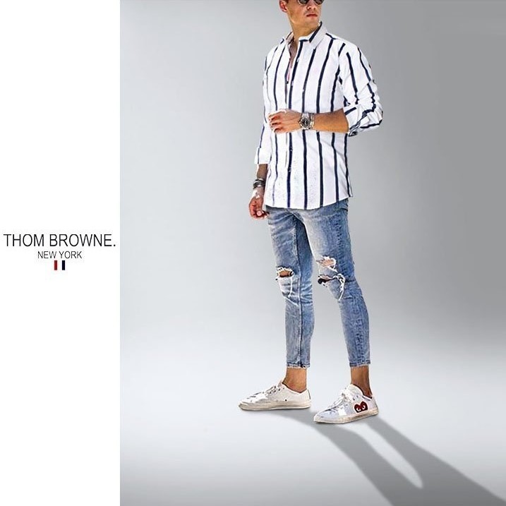 THOM BROWNE 톰브라운 빅 스트라이프 셔츠 2COLOR