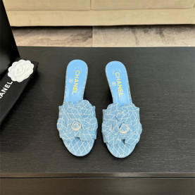 CHANEL 샤넬 여성용 슬리퍼 (굽높이7CM) C63786