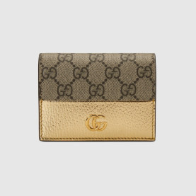 GUCCI 구찌 바이컬러 카드 케이스 지갑 658610