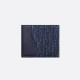 DIOR 디올 Saddle 2단 카드 오블리크 자카드 지갑 2ADBH