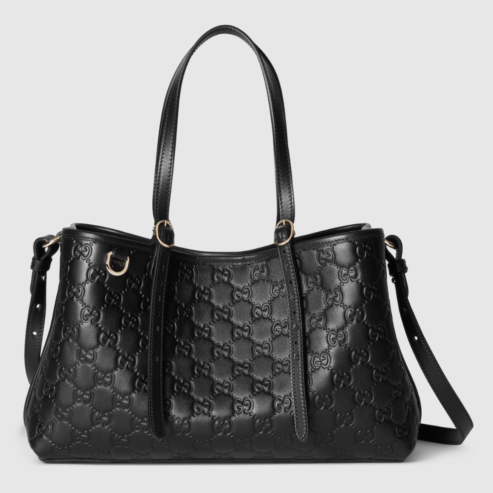 GUCCI 구찌 GG 엠블럼 미디엄 토트백 815214