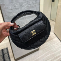 CHANEL 샤넬 23B 캐비어 퀼티드 미니 탑핸들 백 2COLOR