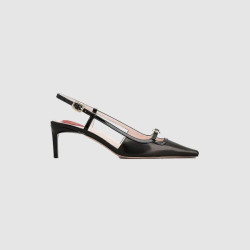ROGER VIVIER 로저비비에 비브 카나드 가죽 슬링백 펌프스 7223 5COLOR