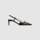 ROGER VIVIER 로저비비에 비브 카나드 가죽 슬링백 펌프스 7223 5COLOR
