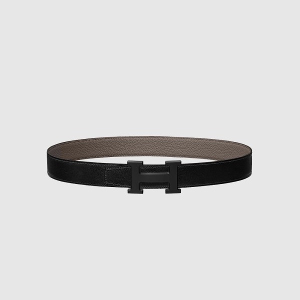 HERMES 에르메스 H 벨트 버클 리버서블 가죽 스트랩