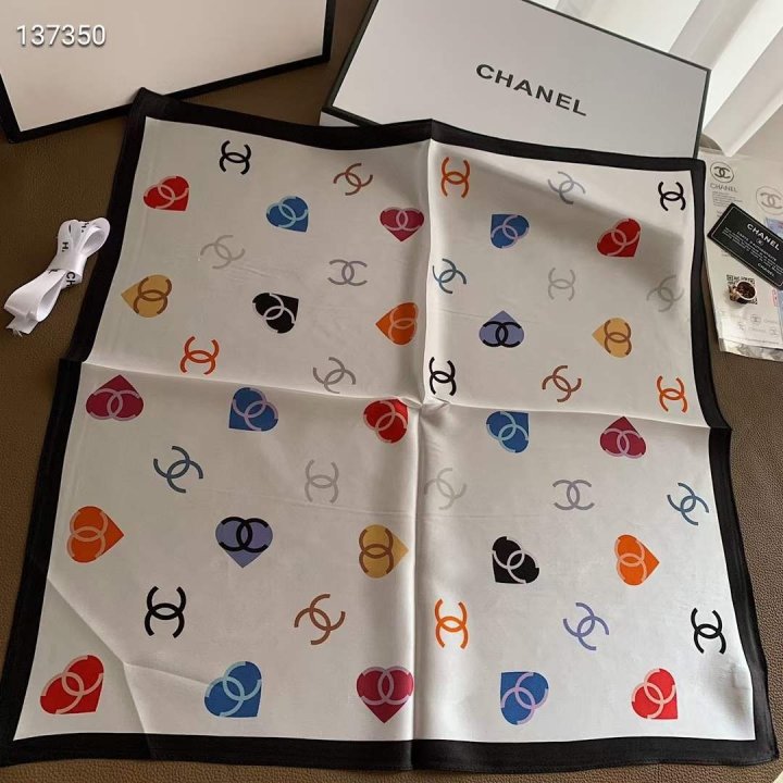 CHANEL 샤넬 실크 사각 스카프 4COLOR