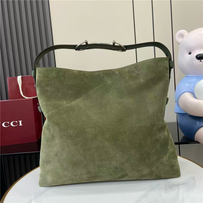 GUCCI 구찌 GG 스웨이드 라지 숄더백 850546