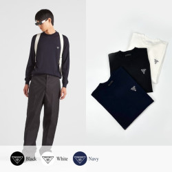  PRADA 프라다 밀라노 로고 니트