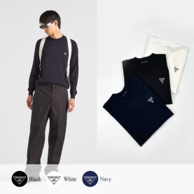  PRADA 프라다 밀라노 로고 니트