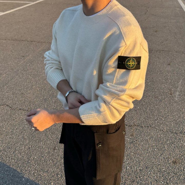 STONE ISLAND 스톤아일랜드 절개 니트 3COLOR