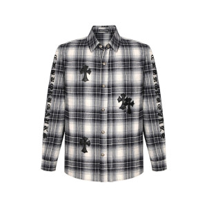 CHROME HEARTS 크롬하츠 크로스 자수 셔츠  2COLOR