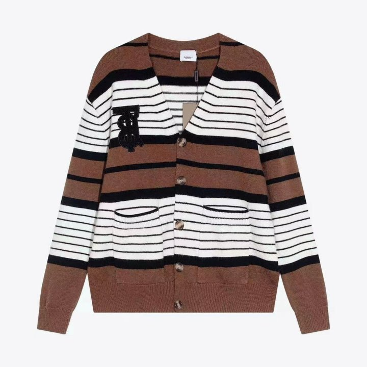 BURBERRY 버버리 만조니 스트라이프 가디건