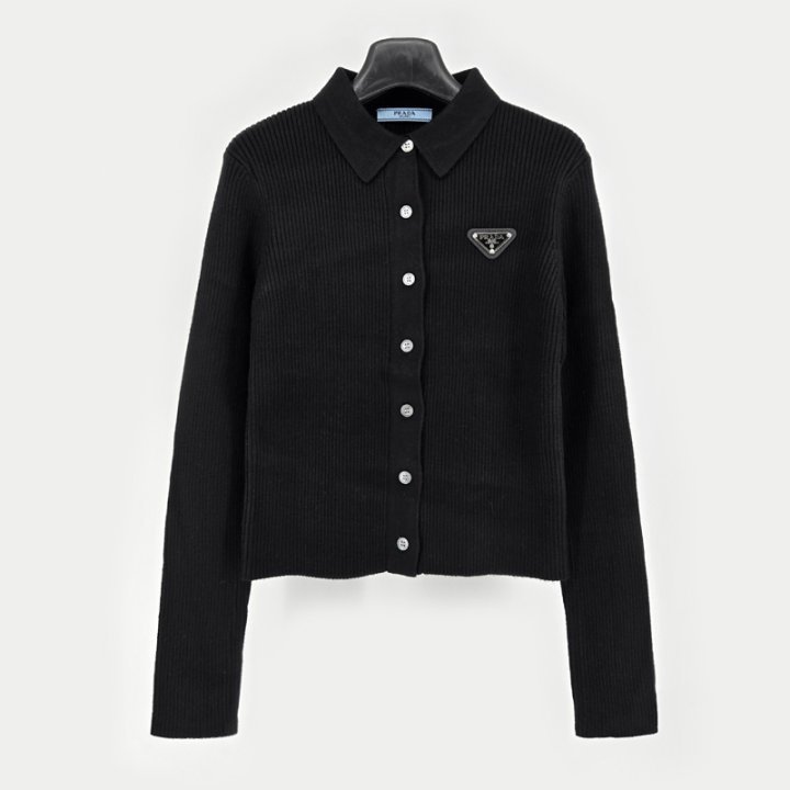 PRADA 프라다 카라 가디건 3COLOR