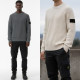 STONE ISLAND 스톤아일랜드 블랙 와펜 하찌 라운드 니트 7COLOR