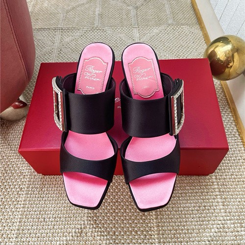ROGER VIVIER 로저비비에 여성용 슬리퍼 (굽높이9.5CM) R98688 2COLOR