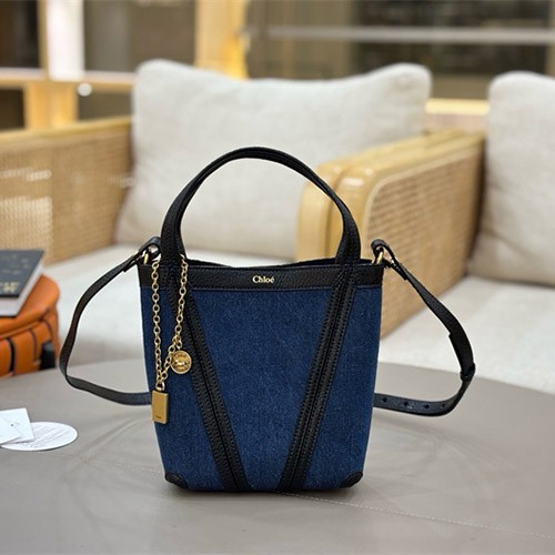 CHLOE 끌로에 데님 버킷백 스몰 C4653