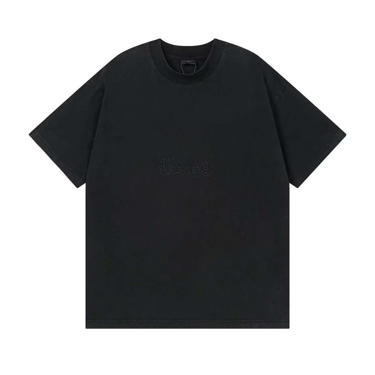 BALENCIAGA 발렌시아가 3313 그래피티 자수 로고 워싱 반팔
