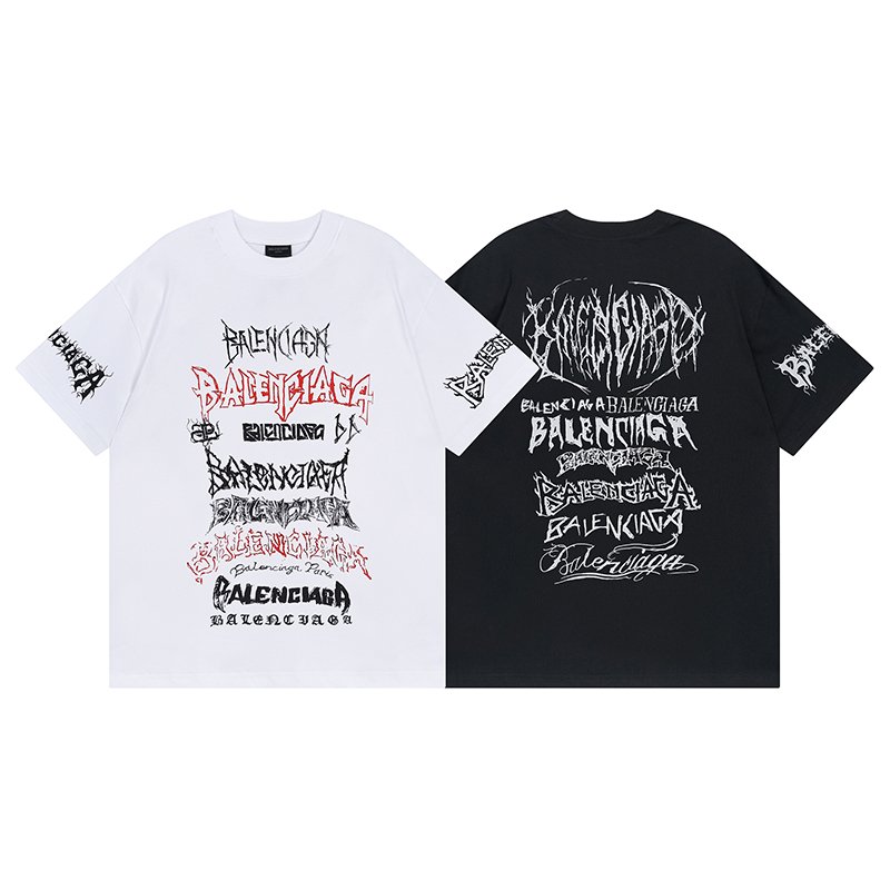 BALENCIAGA 발렌시아가 23103 DIY 메탈 로고 반팔