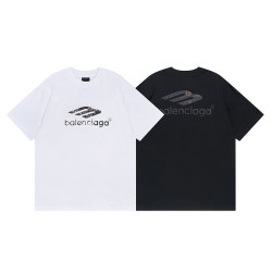 BALENCIAGA 발렌시아가 23110 크랙 3B 스포츠 아이콘 로고 반팔