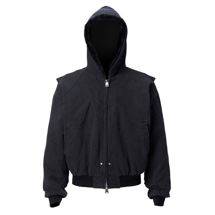 LOROPIANA 로로피아나 카빙 후드 자켓