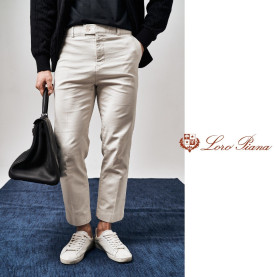 LOROPIANA 로로피아나 로우 워싱 면바지 4COLOR