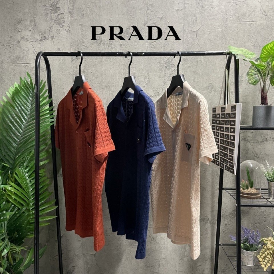 PRADA 프라다 매쉬포켓 가디건