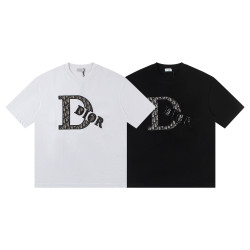DIOR 디올 6527 오블리크 패치 로고 반팔