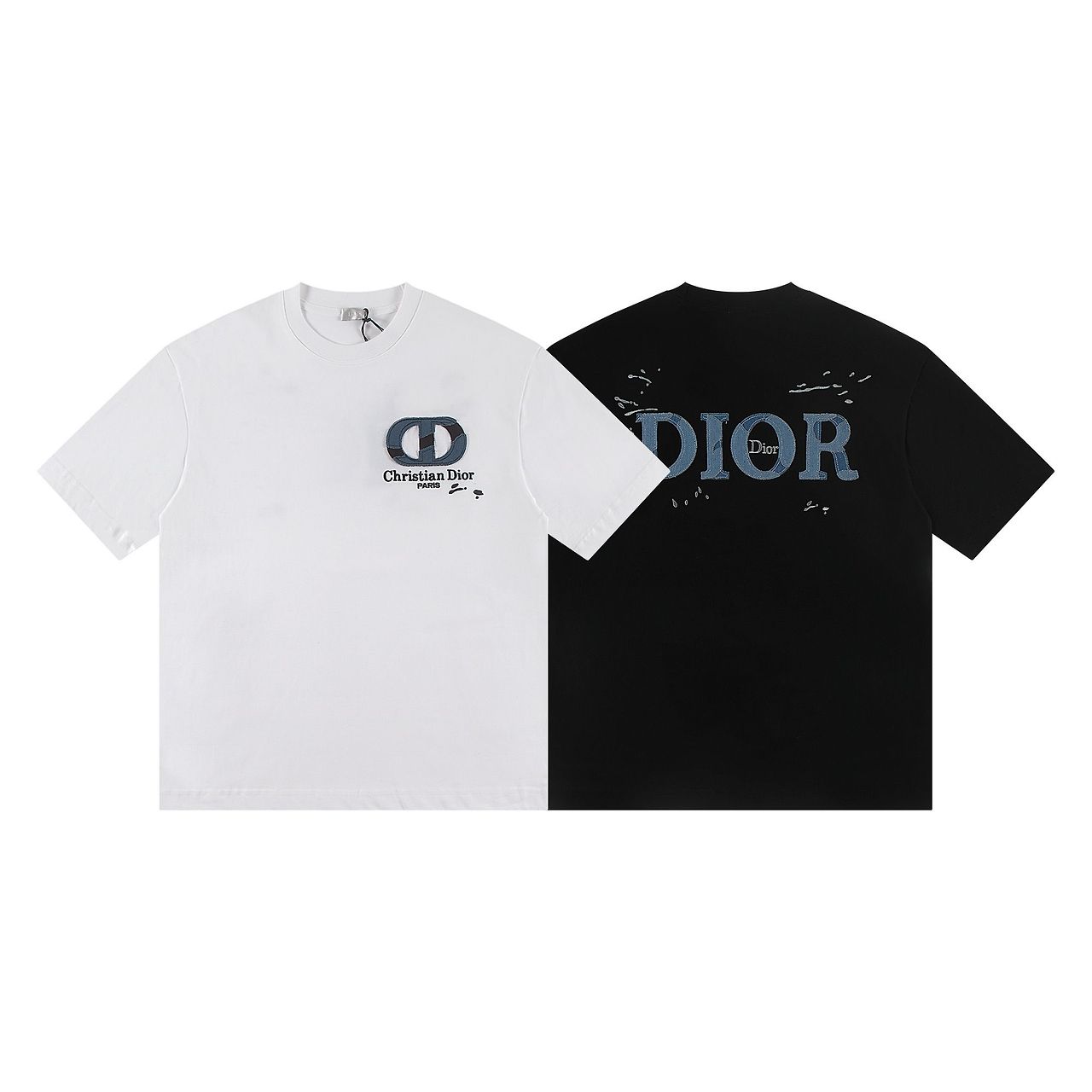 DIOR 디올 6531 CD 자수 패치 로고 반팔 　