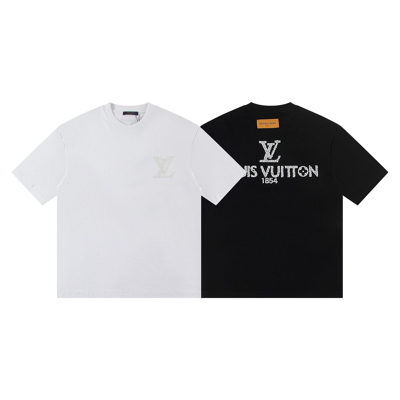 LOUIS VUITTON 루이비통 6526 비즈 엠브로이더드 로고 반팔