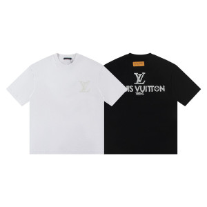 LOUIS VUITTON 루이비통 6526 비즈 엠브로이더드 로고 반팔