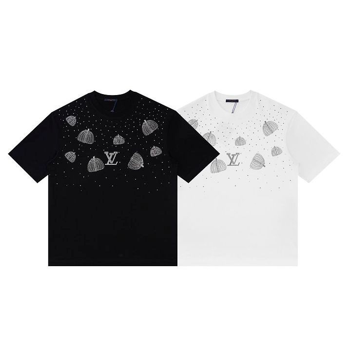 LOUIS VUITTON 루이비통 6562 쿠사마 야요이 라인스톤 펌킨 반팔