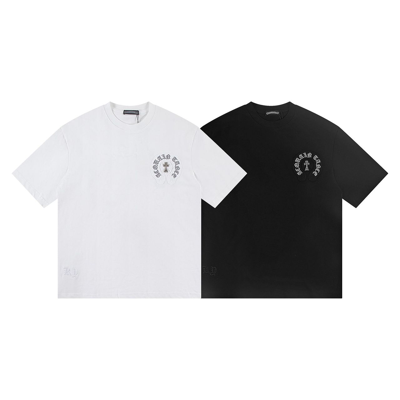 CHROME HEARTS 크롬하츠 6329 홀스슈 스틸 크로스 반팔